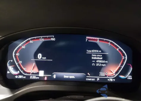 2021 BMW X4 xDrive30I z USA, uszkodzony, nr VIN 5UX2V1C04M9D87148